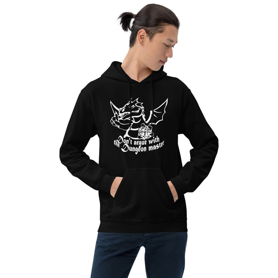 Don't Argue With The DM RPG Dice Hoodie | Dungeon Master Hoodie | Tabletop RPG | Tabletop Games | RPG Hoodie | Role Playing Game Unisex Hoodie