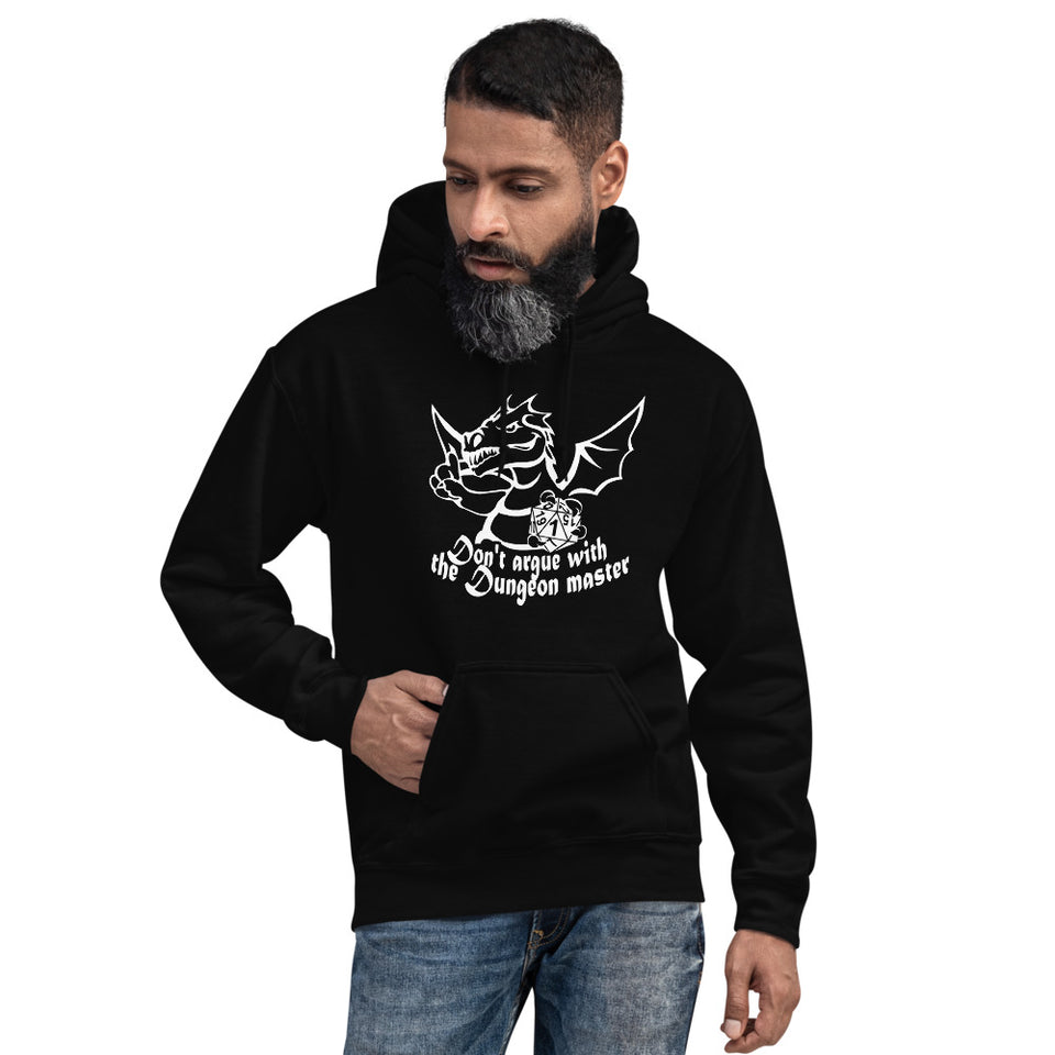 Don't Argue With The DM RPG Dice Hoodie | Dungeon Master Hoodie | Tabletop RPG | Tabletop Games | RPG Hoodie | Role Playing Game Unisex Hoodie