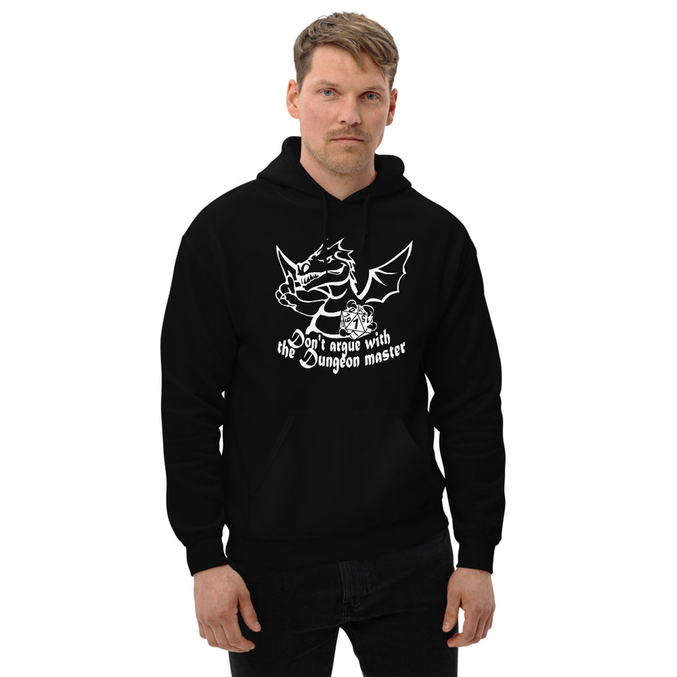 Don't Argue With The DM RPG Dice Hoodie | Dungeon Master Hoodie | Tabletop RPG | Tabletop Games | RPG Hoodie | Role Playing Game Unisex Hoodie