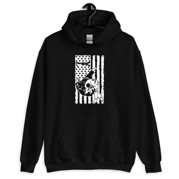 Brazilian Jiu Jitsu Flag Throw Hoodie | BJJ Hoodie | Brazilian Jiu-Jitsu Unisex Pullover Hoodie
