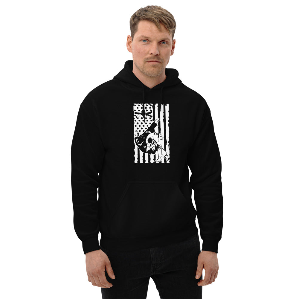 Brazilian Jiu Jitsu Flag Throw Hoodie | BJJ Hoodie | Brazilian Jiu-Jitsu Unisex Pullover Hoodie
