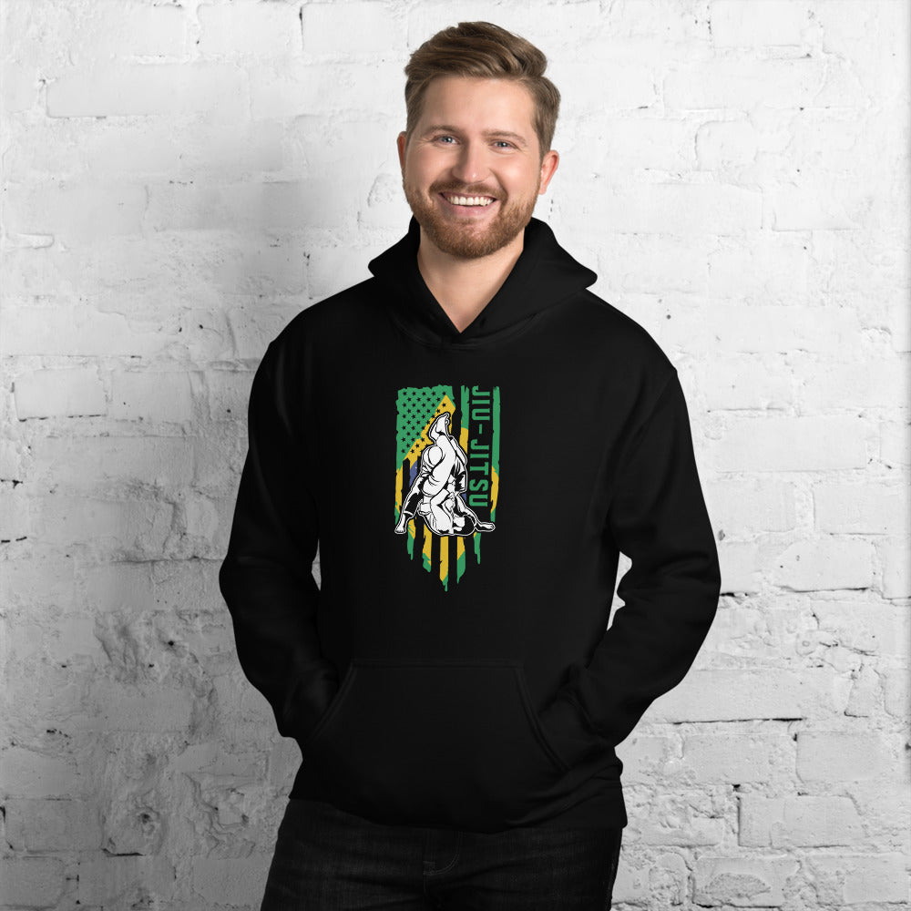 Brazilian Jiu Jitsu Brazil Flag Shirt | BJJ Shirt | Brazilian Jiu-Jitsu Unisex Hoodie Main image