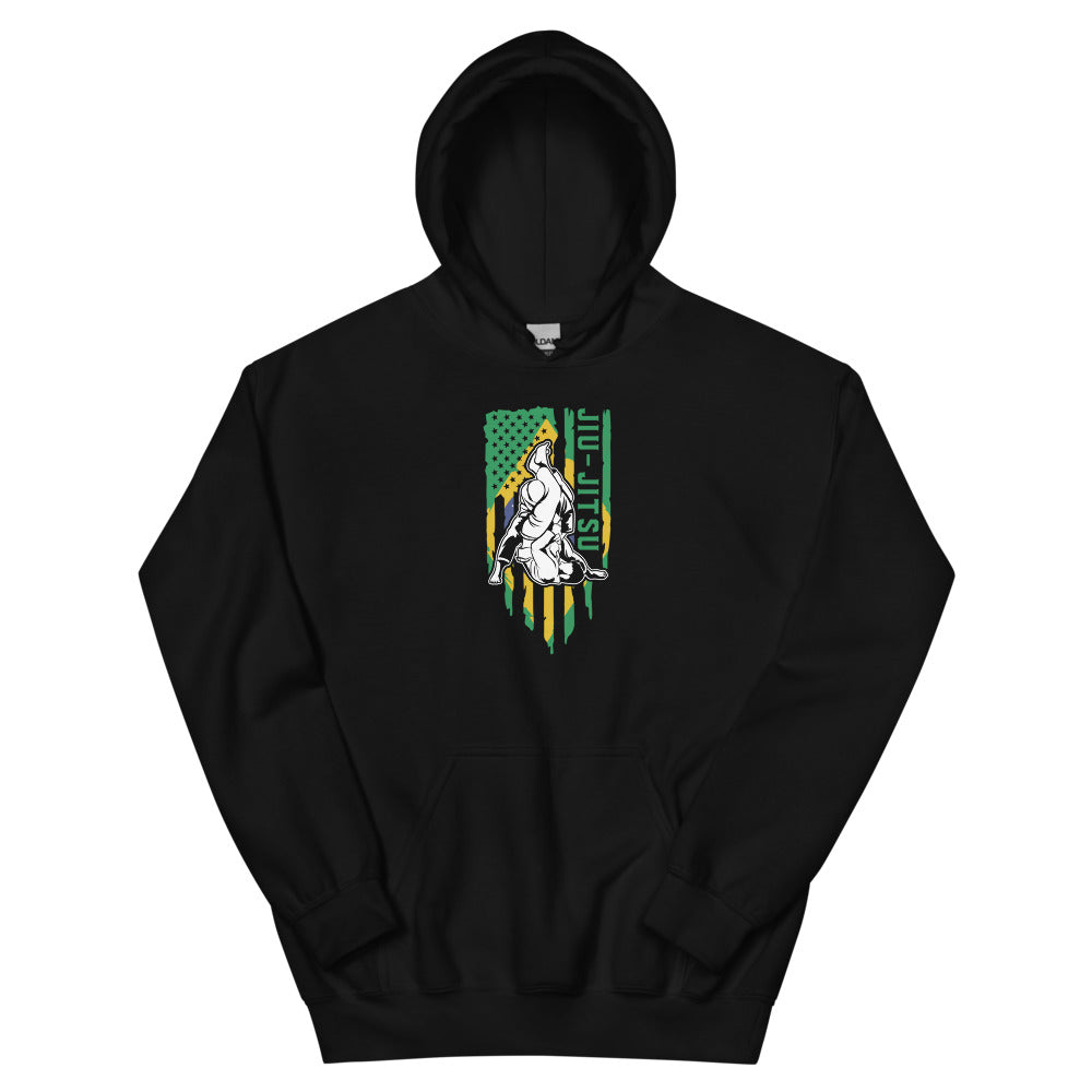 Brazilian Jiu Jitsu Brazil Flag Shirt | BJJ Shirt | Brazilian Jiu-Jitsu Unisex Hoodie Secondary image
