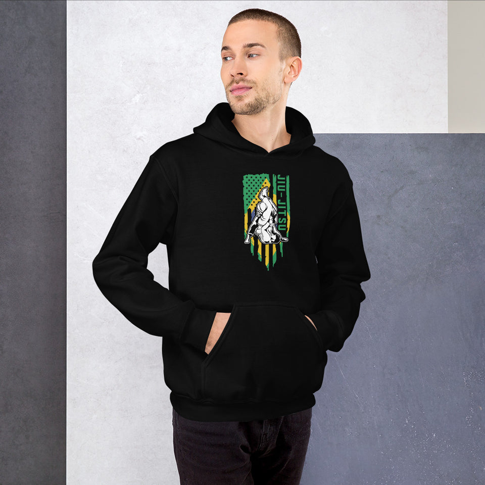 Brazilian Jiu Jitsu Brazil Flag Shirt | BJJ Shirt | Brazilian Jiu-Jitsu Unisex Hoodie