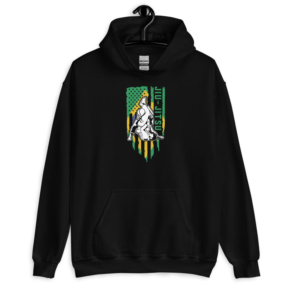 Brazilian Jiu Jitsu Brazil Flag Shirt | BJJ Shirt | Brazilian Jiu-Jitsu Unisex Hoodie