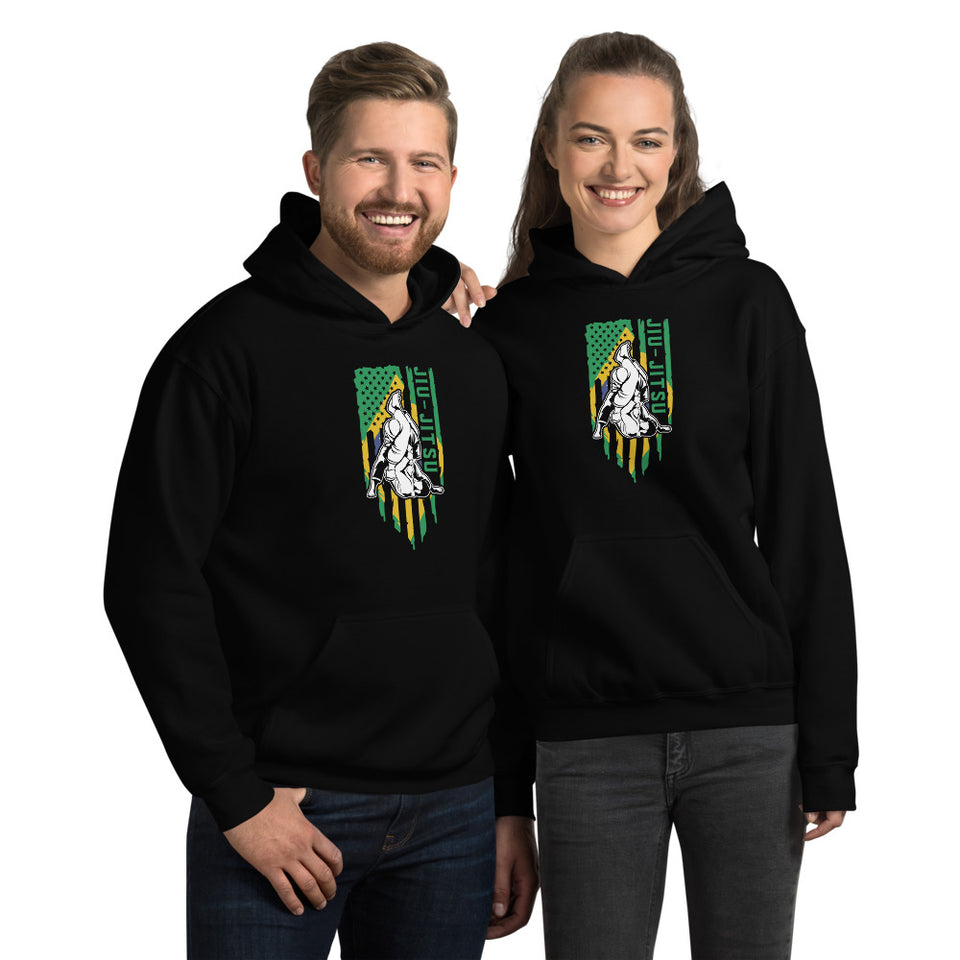 Brazilian Jiu Jitsu Brazil Flag Shirt | BJJ Shirt | Brazilian Jiu-Jitsu Unisex Hoodie