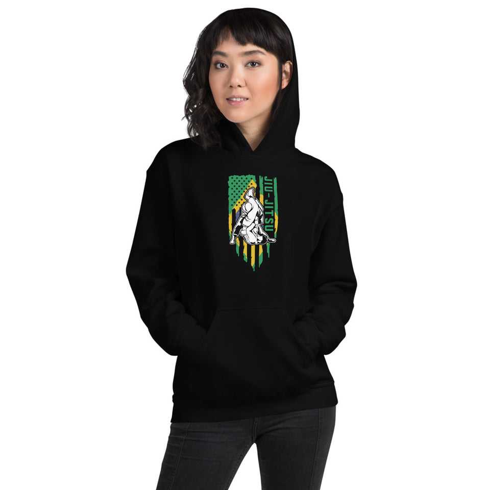 Brazilian Jiu Jitsu Brazil Flag Shirt | BJJ Shirt | Brazilian Jiu-Jitsu Unisex Hoodie