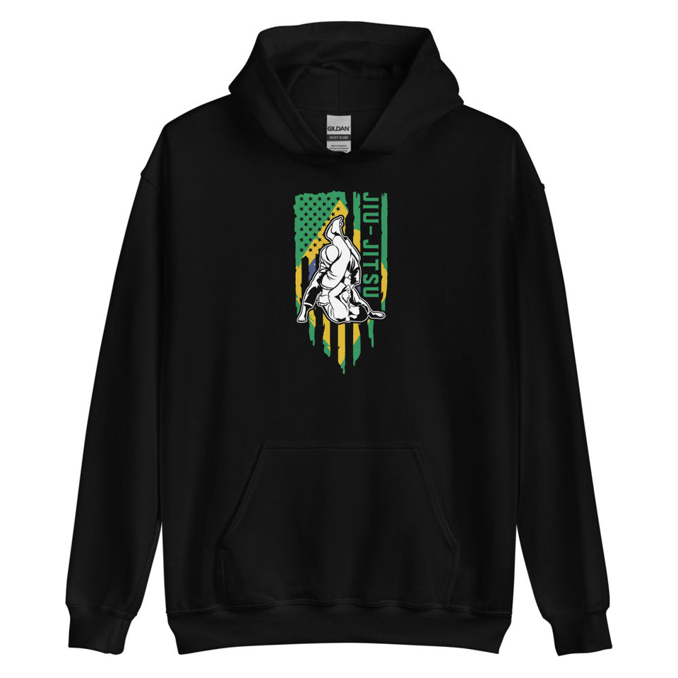 Brazilian Jiu Jitsu Brazil Flag Shirt | BJJ Shirt | Brazilian Jiu-Jitsu Unisex Hoodie