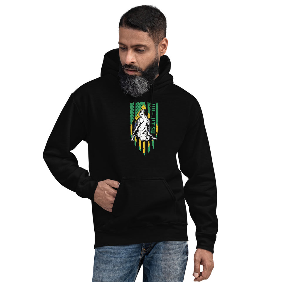 Brazilian Jiu Jitsu Brazil Flag Shirt | BJJ Shirt | Brazilian Jiu-Jitsu Unisex Hoodie