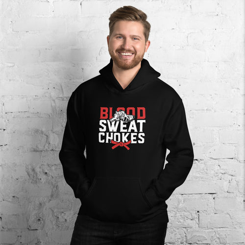 Brazilian Jiu Jitsu Blood Sweat Chokes Hoodie | BJJ Hoodie | Brazilian Jiu-Jitsu Unisex Hoodie