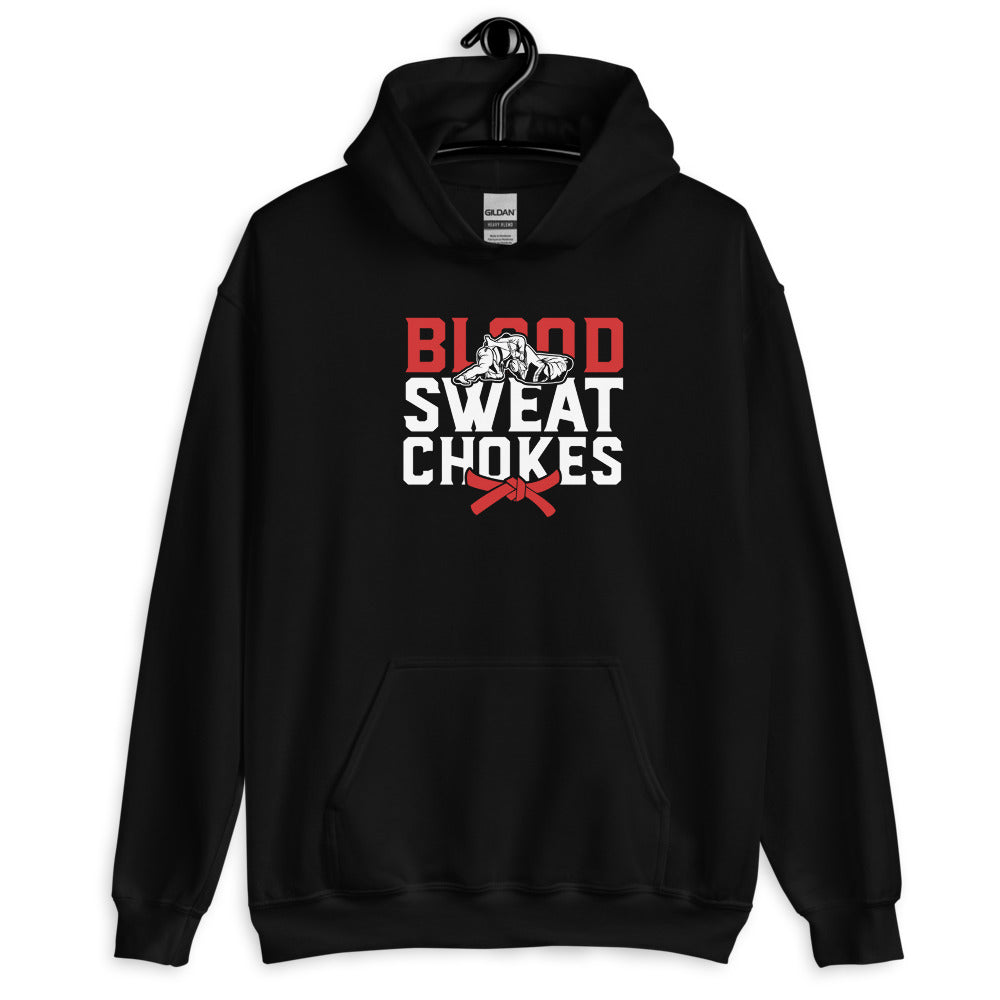 Brazilian Jiu Jitsu Blood Sweat Chokes Hoodie | BJJ Hoodie | Brazilian Jiu-Jitsu Unisex Hoodie