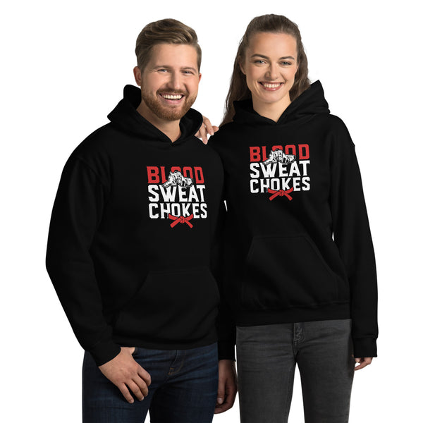 Brazilian Jiu Jitsu Blood Sweat Chokes Hoodie | BJJ Hoodie | Brazilian Jiu-Jitsu Unisex Hoodie