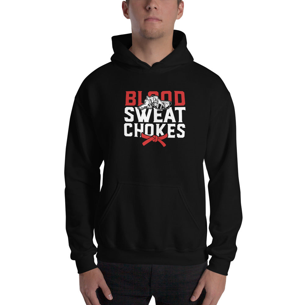 Brazilian Jiu Jitsu Blood Sweat Chokes Hoodie | BJJ Hoodie | Brazilian Jiu-Jitsu Unisex Hoodie