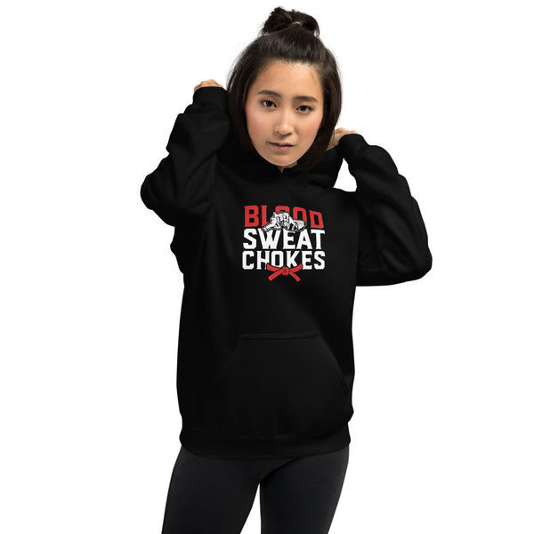 Brazilian Jiu Jitsu Blood Sweat Chokes Hoodie | BJJ Hoodie | Brazilian Jiu-Jitsu Unisex Hoodie