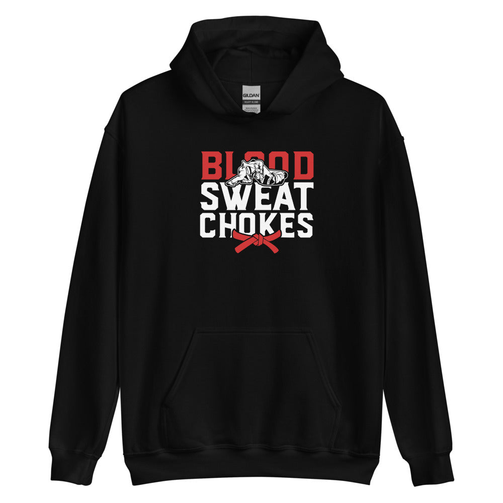 Brazilian Jiu Jitsu Blood Sweat Chokes Hoodie | BJJ Hoodie | Brazilian Jiu-Jitsu Unisex Hoodie