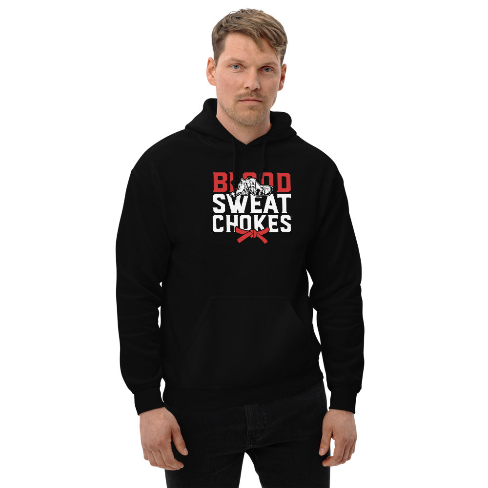 Brazilian Jiu Jitsu Blood Sweat Chokes Hoodie | BJJ Hoodie | Brazilian Jiu-Jitsu Unisex Hoodie
