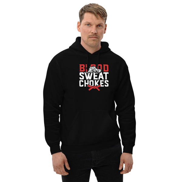 Brazilian Jiu Jitsu Blood Sweat Chokes Hoodie | BJJ Hoodie | Brazilian Jiu-Jitsu Unisex Hoodie