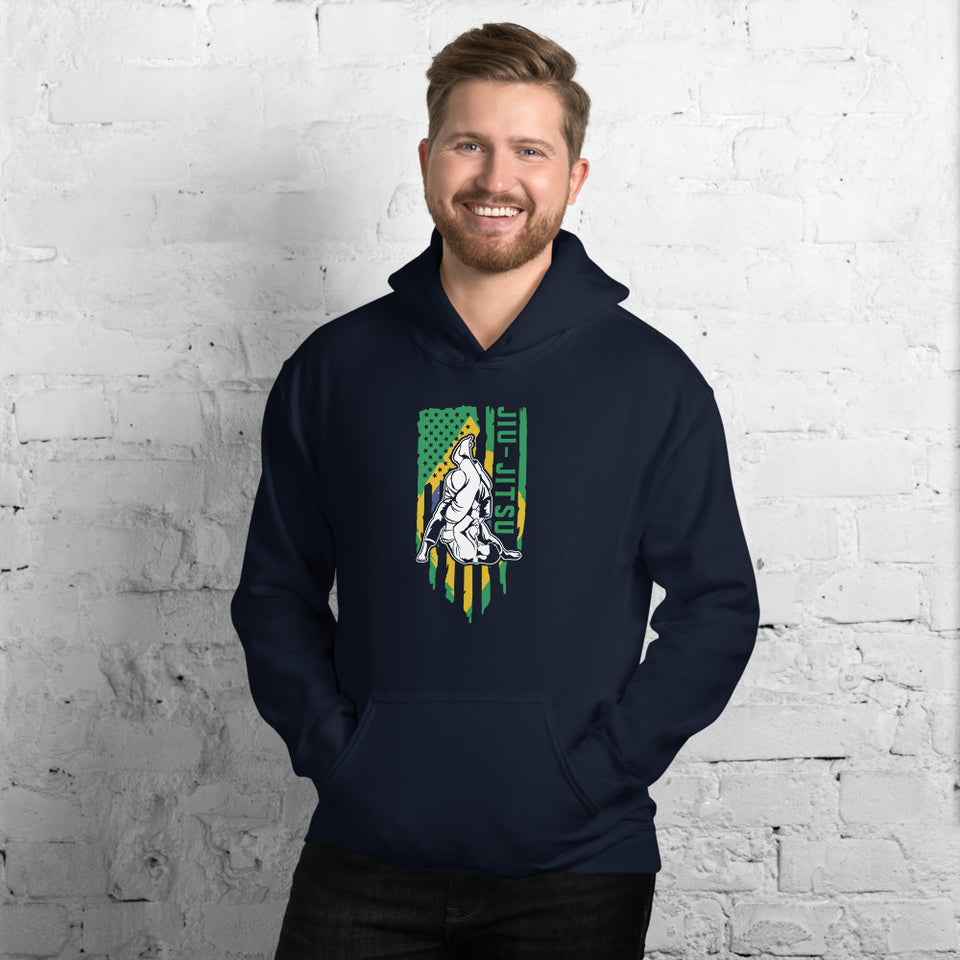 Brazilian Jiu Jitsu Brazil Flag Shirt | BJJ Shirt | Brazilian Jiu-Jitsu Unisex Hoodie