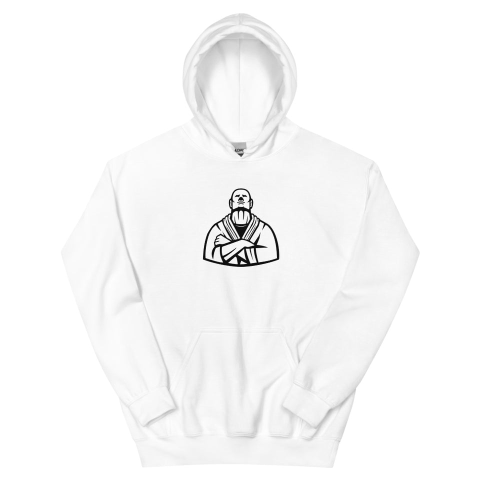 Brazilian Jiu Jitsu Master White Hoodie | BJJ Hoodie | Brazilian Jiu-Jitsu Unisex Pullover Hoodie