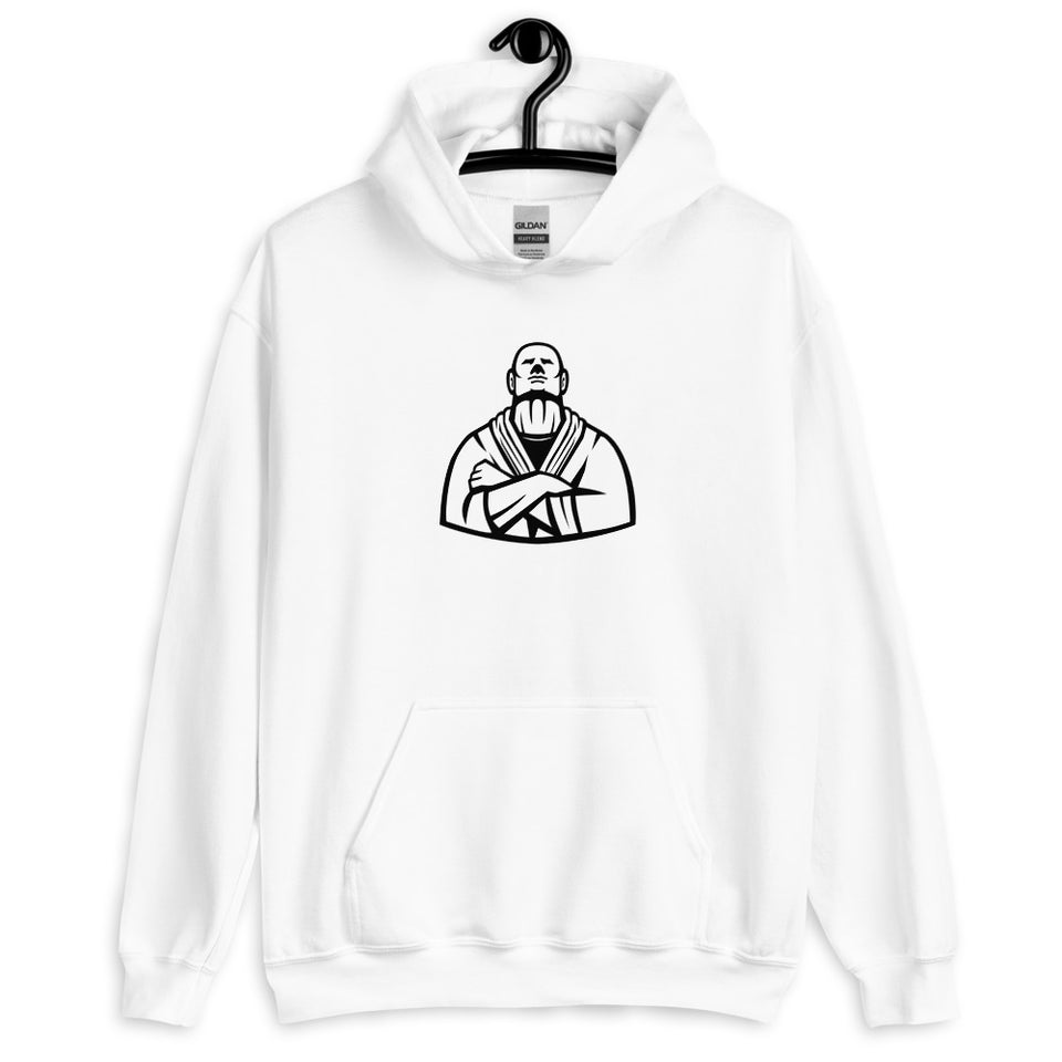 Brazilian Jiu Jitsu Master White Hoodie | BJJ Hoodie | Brazilian Jiu-Jitsu Unisex Pullover Hoodie