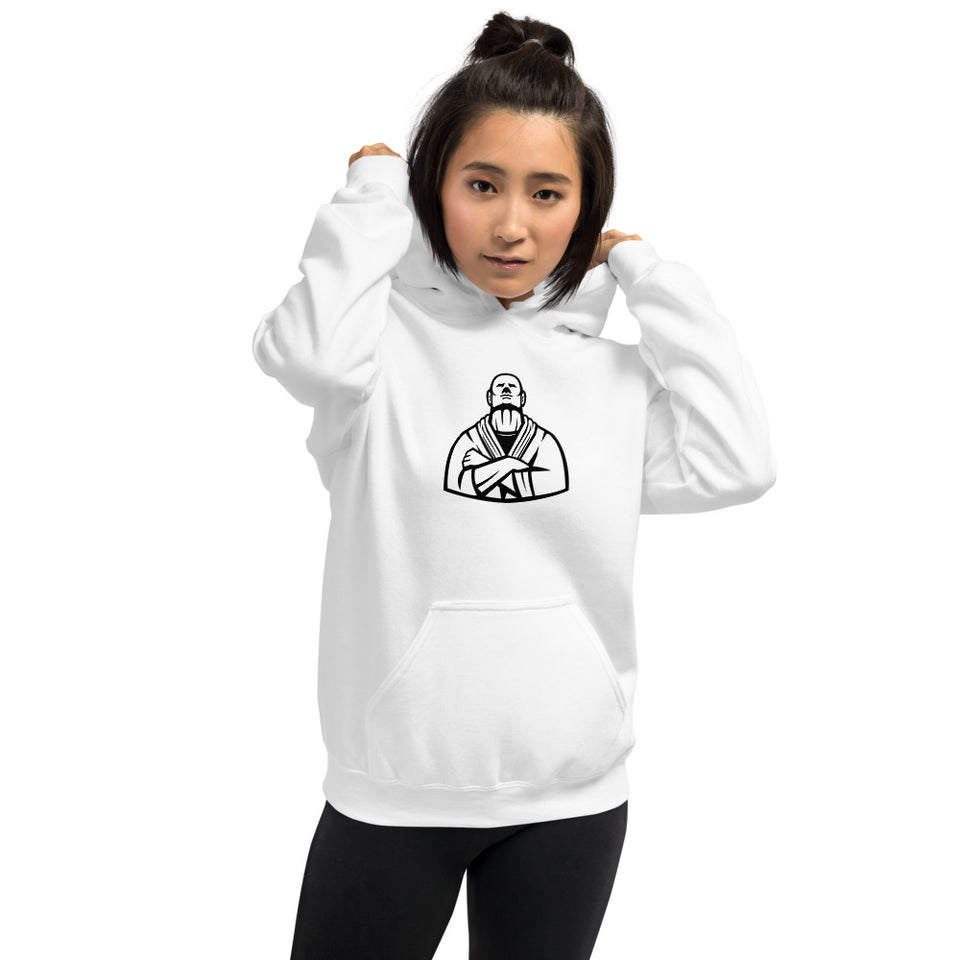 Brazilian Jiu Jitsu Master White Hoodie | BJJ Hoodie | Brazilian Jiu-Jitsu Unisex Pullover Hoodie