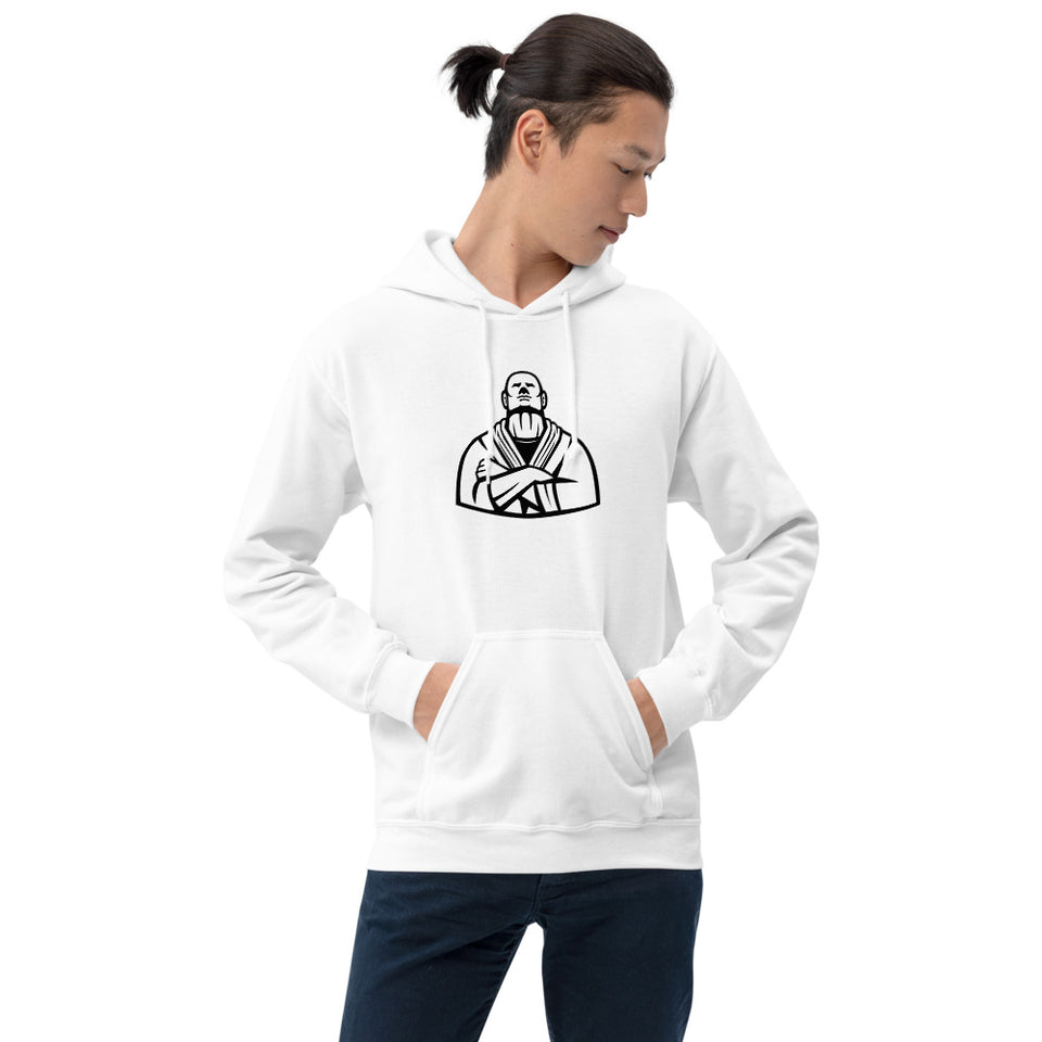 Brazilian Jiu Jitsu Master White Hoodie | BJJ Hoodie | Brazilian Jiu-Jitsu Unisex Pullover Hoodie