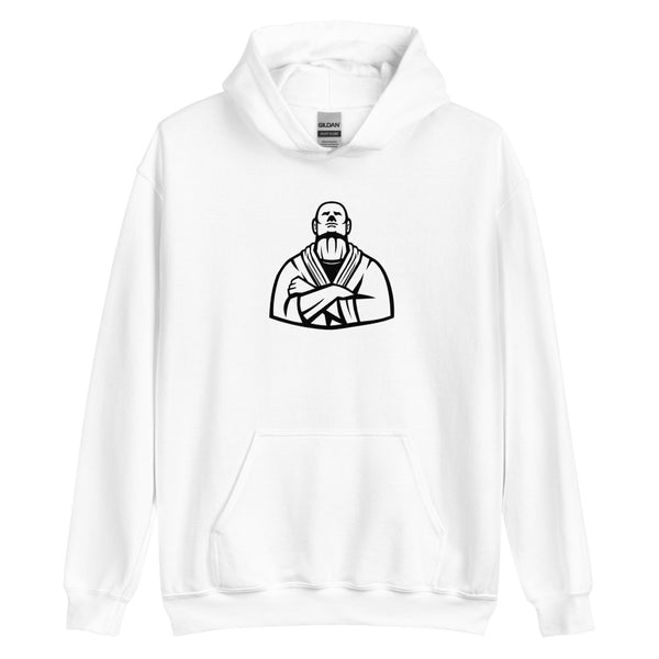 Brazilian Jiu Jitsu Master White Hoodie | BJJ Hoodie | Brazilian Jiu-Jitsu Unisex Pullover Hoodie