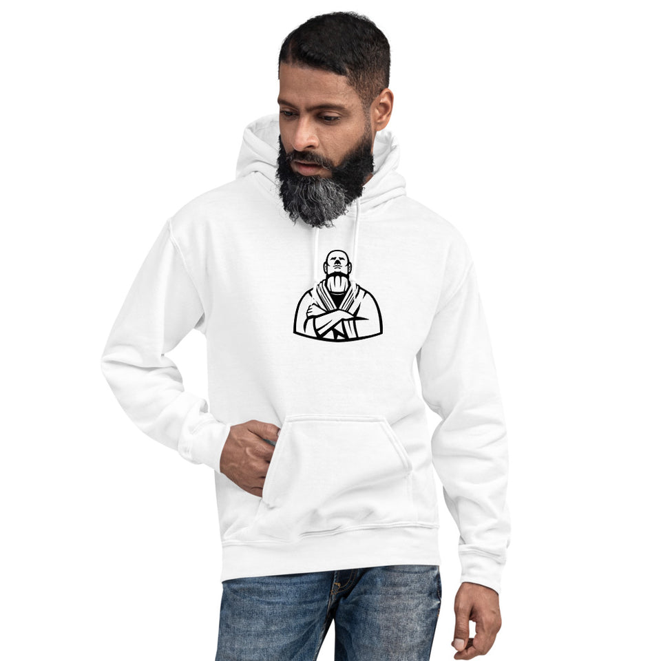 Brazilian Jiu Jitsu Master White Hoodie | BJJ Hoodie | Brazilian Jiu-Jitsu Unisex Pullover Hoodie
