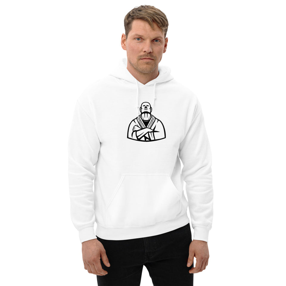 Brazilian Jiu Jitsu Master White Hoodie | BJJ Hoodie | Brazilian Jiu-Jitsu Unisex Pullover Hoodie