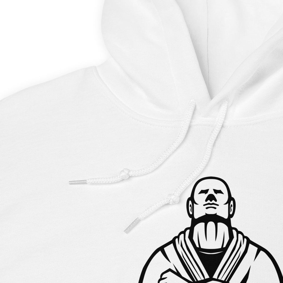 Brazilian Jiu Jitsu Master White Hoodie | BJJ Hoodie | Brazilian Jiu-Jitsu Unisex Pullover Hoodie