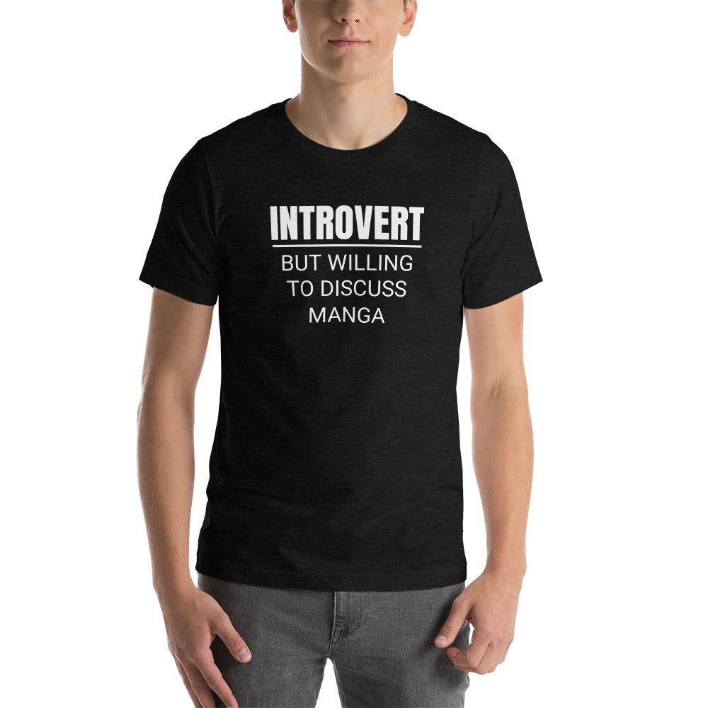 Introvert But Willing To Discuss Manga Unisex Premium T-Shirt Main image