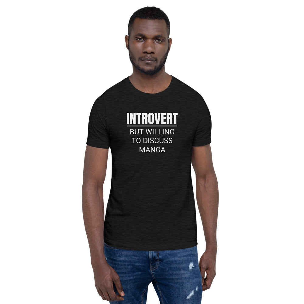 Introvert But Willing To Discuss Manga Unisex Premium T-Shirt