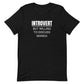 Introvert But Willing To Discuss Manga Unisex Premium T-Shirt
