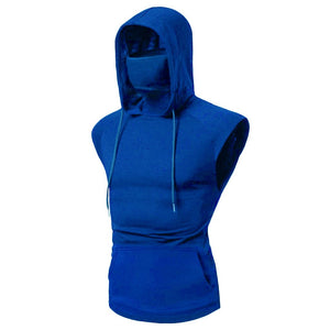 Masked Sleeveless Gym Hoodie Masked Sleeveless Gym Hoodie