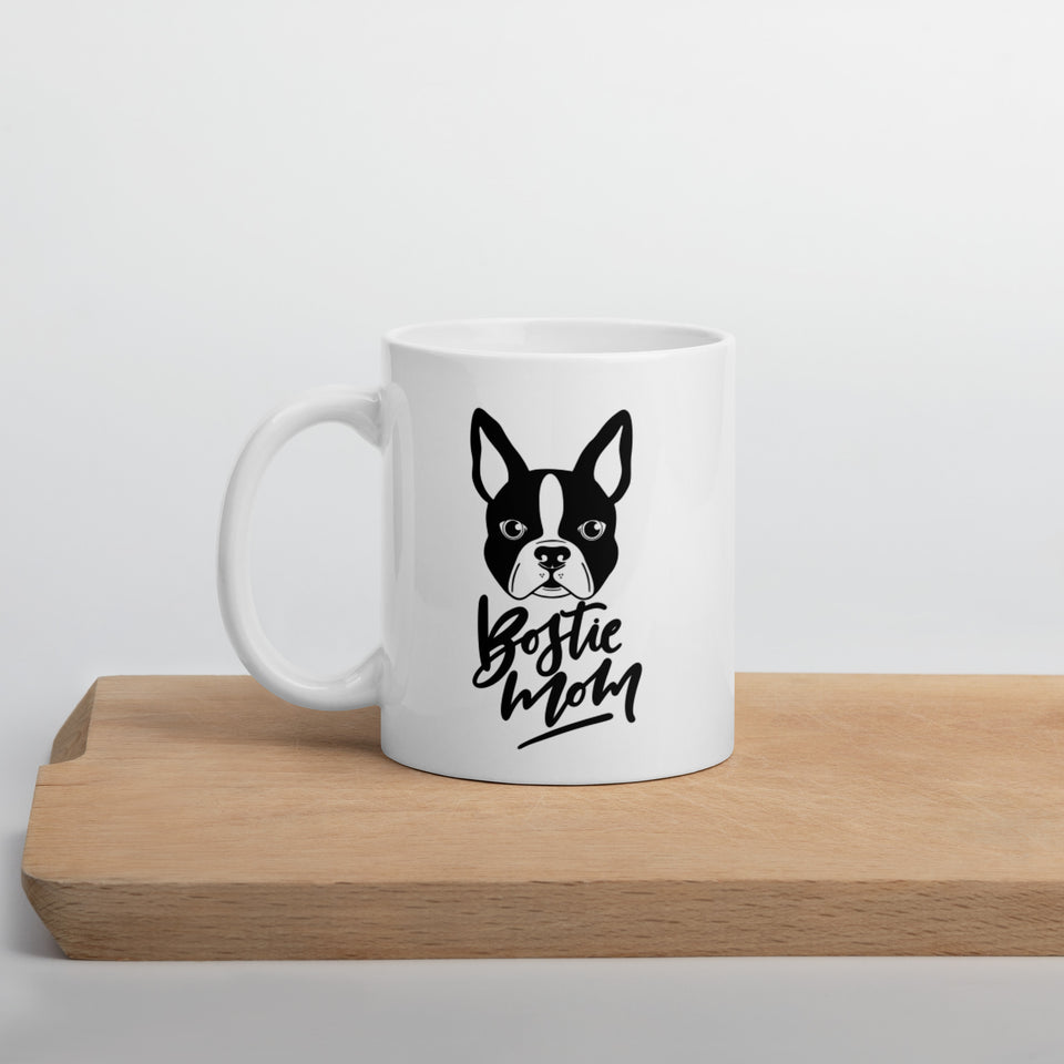 Boston Terrier Mug | Boston Terrier Gifts | Boston Terrier White Glossy Mug