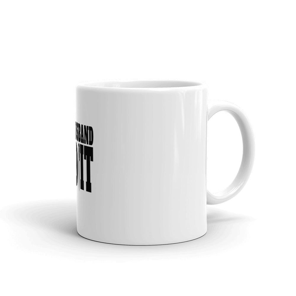 True Crime Mug | True Crime Gifts | The Husband Did It True Crime White Glossy Mug Secondary image