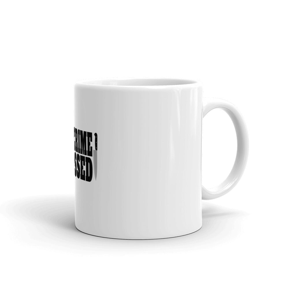 True Crime Mug | True Crime Gifts | True Crime Obsessed White Glossy Mug Secondary image