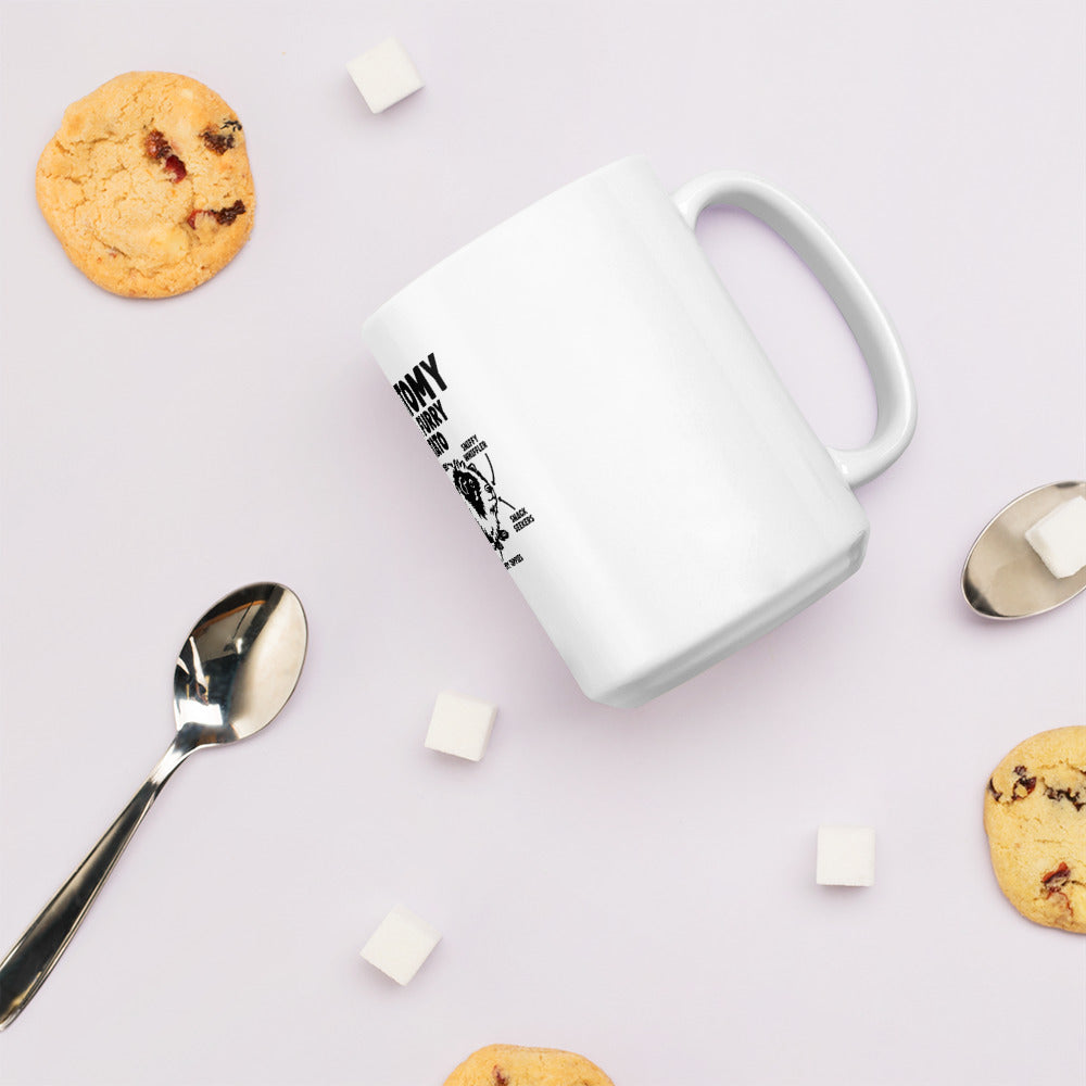 Guinea Pig Anatomy Of A Furry Potato Mug | Guinea Pig White glossy Mug