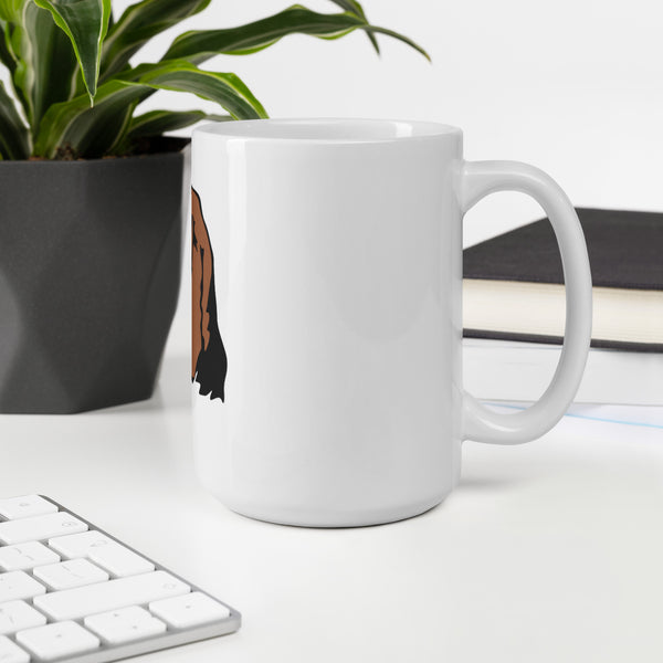Basset Hound Mug | Basset Hound Gifts | Basset Hound White Glossy Mug