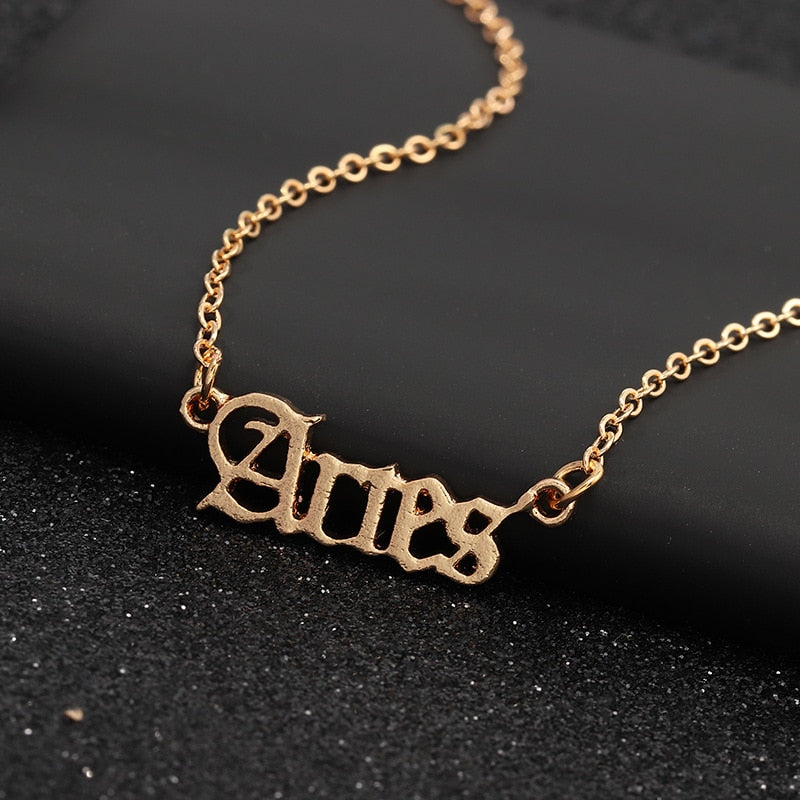 Twelve Constellation Zodiac Star Sign Necklaces