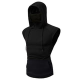 Masked Sleeveless Gym Hoodie Masked Sleeveless Gym Hoodie