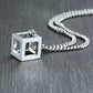 Men's Stainless Steel Necklace Cube Necklace Geometry Puzzle Necklace