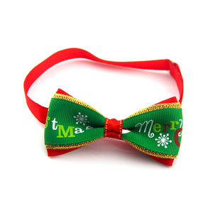 Christmas Pet Bow Collar Christmas Dog Bow Tie, Christmas Cat Bow Tie, Christmas Pet Bow Tie