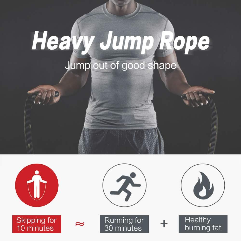 heavy rope, weighted rope, heavy jump rope, jump rope weight loss, best weighted jump rope