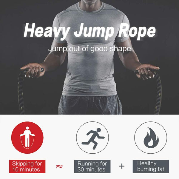 heavy rope, weighted rope, heavy jump rope, jump rope weight loss, best weighted jump rope