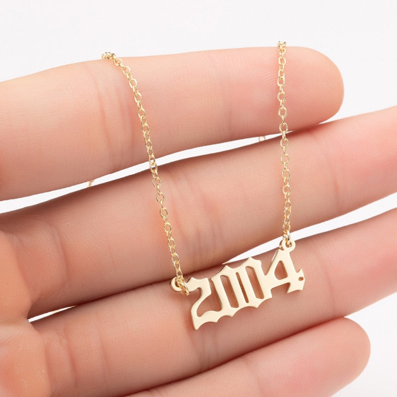 Women's Birth Year Necklace